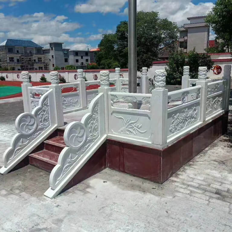 汉白玉旗台栏杆