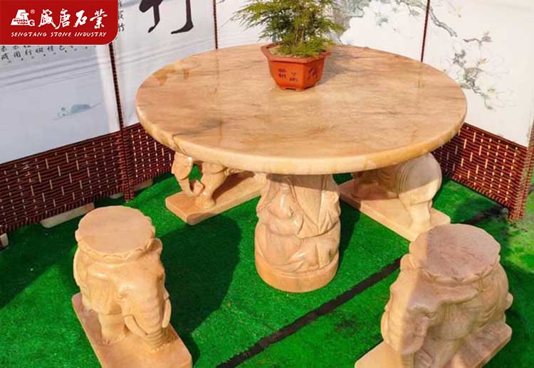 庭院石雕桌凳