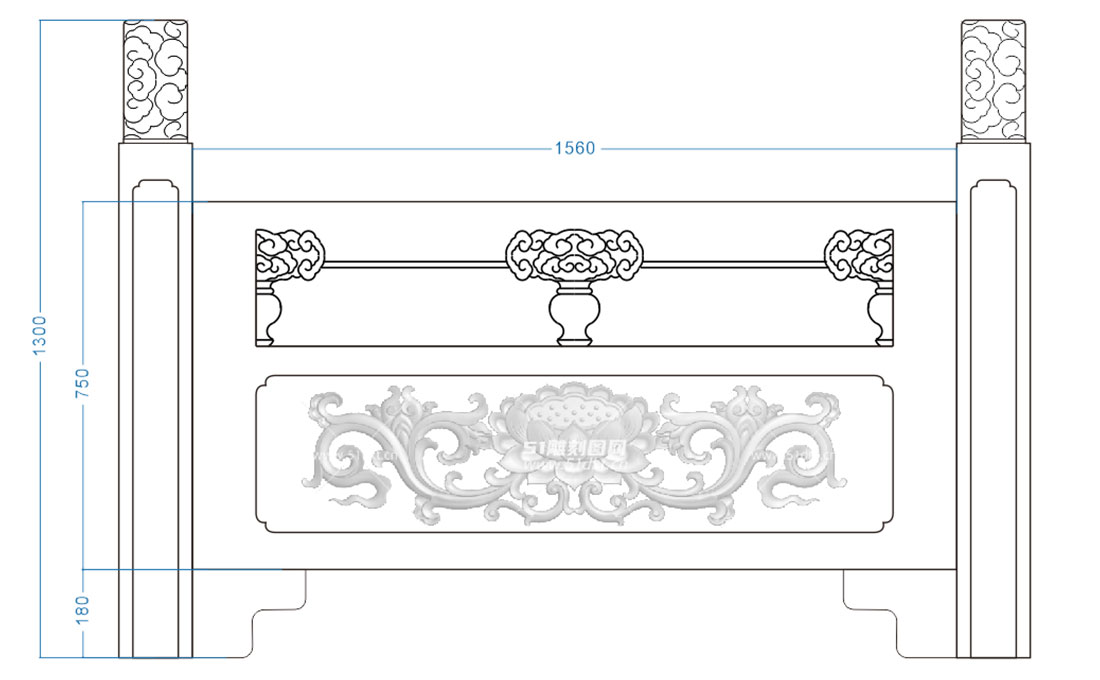 石栏杆设计图