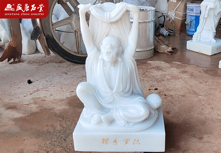 汉白玉十八罗汉 汉白玉十八罗汉